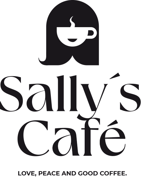 Logo Sally´s Café – Love, Peace and good coffee